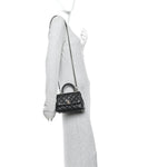 Caviar Quilted Extra Mini Coco Handle Flap Black
