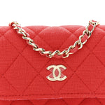 Jersey Quilted Micro Mini Flap Red