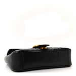 Calfskin Matelasse Small GG Marmont Shoulder Bag Black