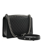 Caviar Quilted New Medium Boy Flap Black