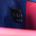 Calfskin GG Tennis Embossed Mini Tote Bag Modern Fuchsia Modern Blue