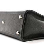 Cuoio Romano Selleria Bi-Color Medium Peekaboo Iconic Satchel Asfalto Latte