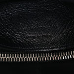 Calfskin Y Quilted Monogram Small Loulou Chain Satchel Black