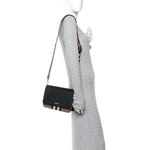 Derby Calfskin House Check Mackford Crossbody Bag Black