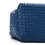 Nappa Intrecciato Medium Cesta Tote Cobalt