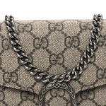 GG Supreme Monogram Mini Dionysus Chain Wallet Beige Taupe