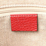 Dollar Calfskin Small GG Charm Dome Bag Red