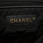 Shiny Calfskin Quilted Chanel 22 Black