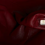 Caviar Quilted Maxi Single Flap Dark Red
