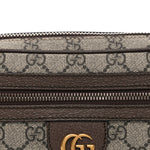 Soft GG Supreme Monogram Medium Ophidia Belt Bag Dark Brown