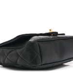 Caviar Quilted Medium Chain Flap  Black