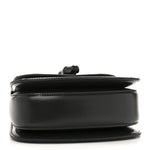 Moire Fabric Calfskin Rhinestone Monogram Monochrome Mini Bamboo 1947 Top Handle Chain Bag Black