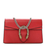 Calfskin Super Mini Dionysus Shoulder Bag Hibiscus Red
