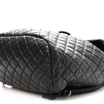 Lambskin Quilted Large Urban Spirit Backpack Black