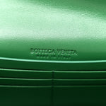 Nappa Intrecciato Long Andiamo Top Handle Clutch Jungle