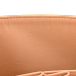 Caviar Quilted Medium Double Flap Beige Clair