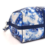 Cowhide Monogram Bandana Keepall Bandouliere 50 Blue