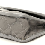 Caviar Quilted Medium French Riviera Flap Light Grey