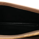 Grain De Poudre Matelasse Chevron Monogram Chain Wallet Dark Beige