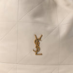Lambskin Matelasse Monogram Large Jamie 4.3 Pochon Crema Soft