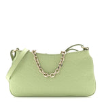GG Grainy Calfskin Emblem Super Mini Shoulder Bag Sage Leaf