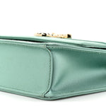 Satin Pearl Varenne Shoulder Bag Green