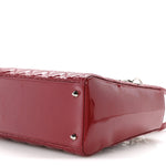 Patent Cannage Medium Lady Dior Red