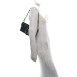 Dollar Calfskin Web Small Dionysus Crossbody Bag Black