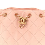 Caviar Quilted Mini Chanel 25 Handbag Light Pink