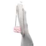 Crash Calf Quilted Mini Travia Shoulder Bag Pink