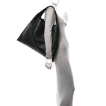 Silky Calfskin Large Hop Black