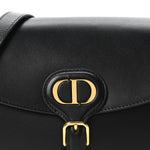 Box Calfskin Medium Bobby Flap Black