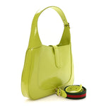 Patent Calfskin Small Jackie Shoulder Bag Bright Green