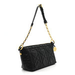 Lambskin Macrocannage DiorStar Hobo Bag Black