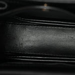 Boarded Dyana Lux Calfskin Web Monochrome Mini Bamboo 1947 Top Handle Bag Black