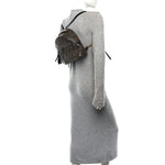 Vitello Bi-Color FF 1974 Embossed Mini Backpack Maya Black