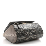 Elaphe Mini Pandora Box Crossbody Bag Beige