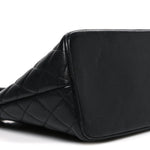Caviar Quilted Medallion Tote Black