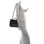 Nappa Intrecciato Small Andiamo Shoulder Bag Black