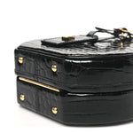 Crocodile Petite Boite Chapeau Black