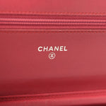 Calfskin Quilted Boy Wallet On Chain WOC Pink