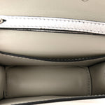 Laminated Calfskin Vlogo Micro Loco Shoulder Bag Silver
