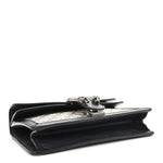 GG Supreme Monogram Textured Dollar Calfskin Small Rectangular Dionysus Shoulder Bag Beige Blue