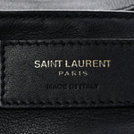 Calfskin Suede Small Monogram Downtown Cabas Navy Blue
