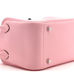 Taurillon Clemence Verso Mini Lindy 20 Rose Sakura Gris Perle