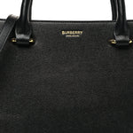 Calfskin Mega Check Small Banwell Tote Black