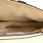 Grained Calfskin Saddle Bag White
