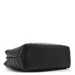 Calfskin Y Quilted Monogram Small Loulou Shopper Black