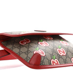 GG Supreme Monogram Apple Interlocking G Belt Bag Beige Multicolor Lobster Red