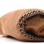 Metallic Shaggy Deer Mini Falabella Fold Over Tote Bronze